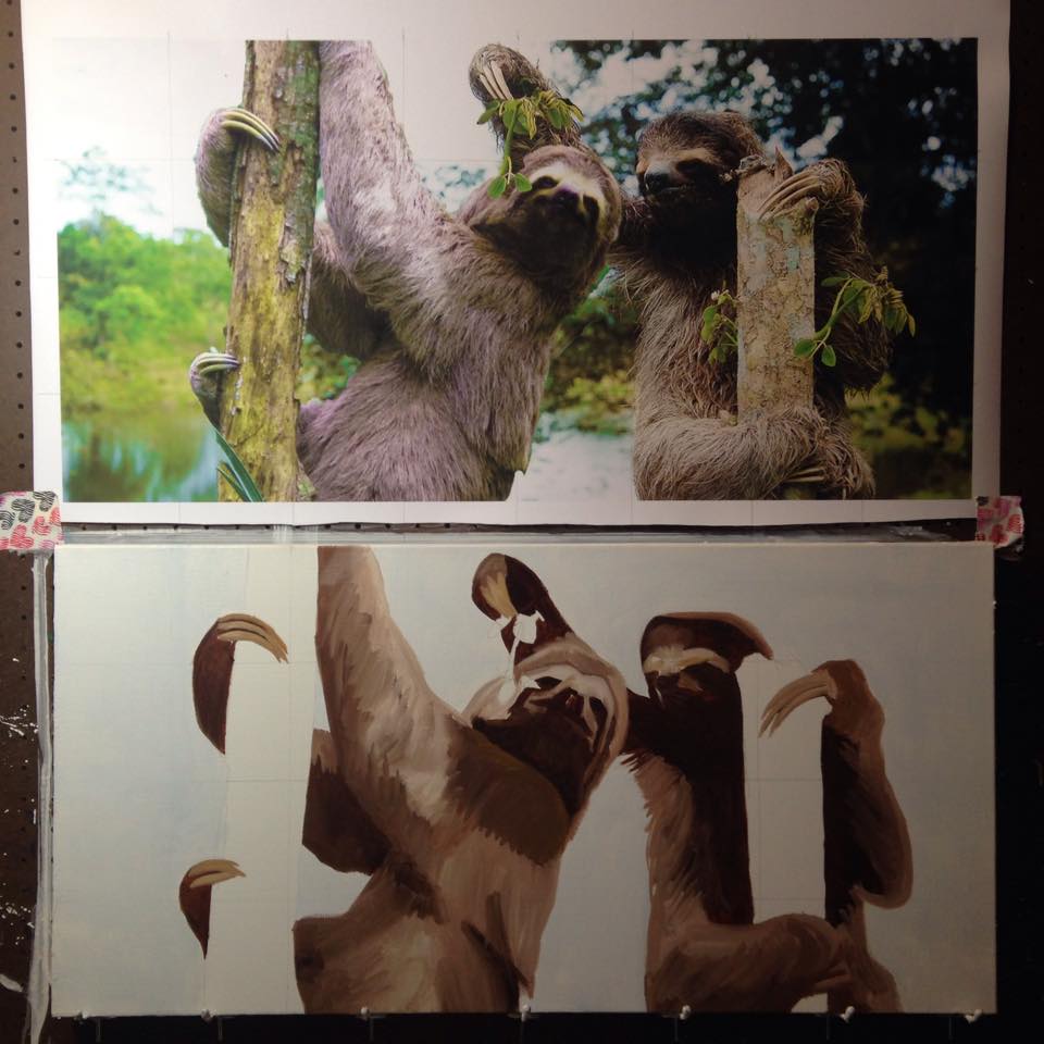 Evelyn's Jungle Animals - Sloths - Phase 1