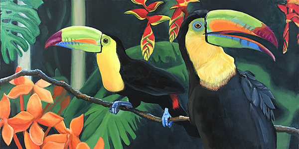Evelyn's Jungle Animals - Toucans - Preview