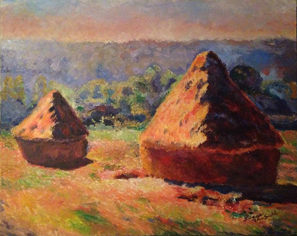 Study of Monet's Haystacks - Preview